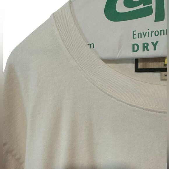 GUCCI AUTHENTIC INTERLOCKING G STRIPE PRINT T-SHIRT - Picture 8 of 12